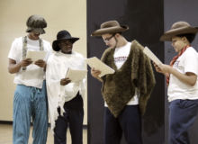 Shakespeare Behind Bars | Audubon Youth Development Center, Spring 2017 Final Sharing. Photo by Holly Stone SBB | Audubon Youth Development Center, Spring 2017